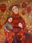 sous mes ailes 60x80cm