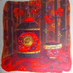 Rituel rouge 40x40cm